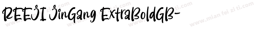 REEJI JinGang ExtraBoldGB字体转换